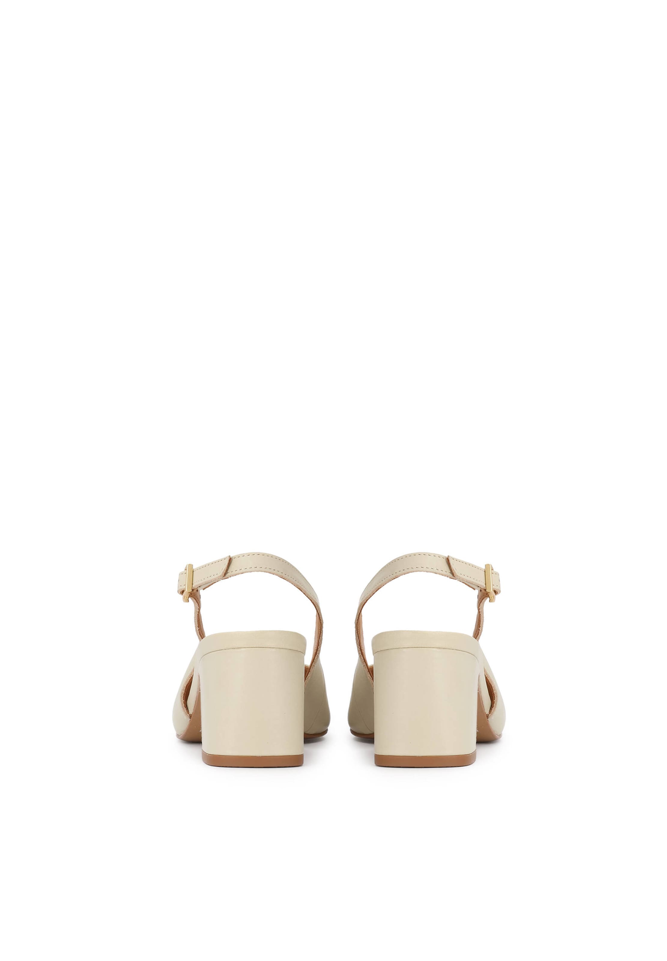 Kazar - Zapatos destalonado en blanco