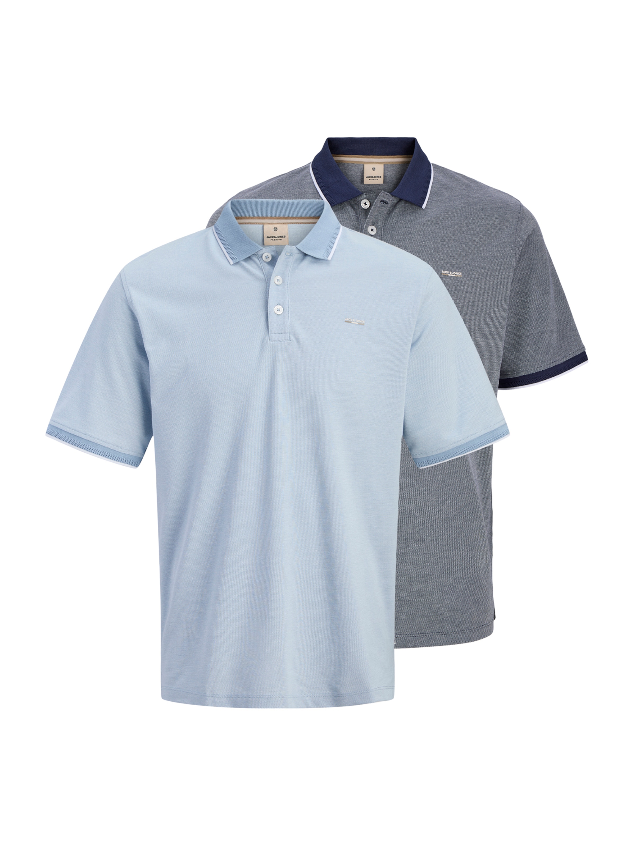 Jack & Jones Plus Футболка 'JPRBLUALVES' в Синий: спереди