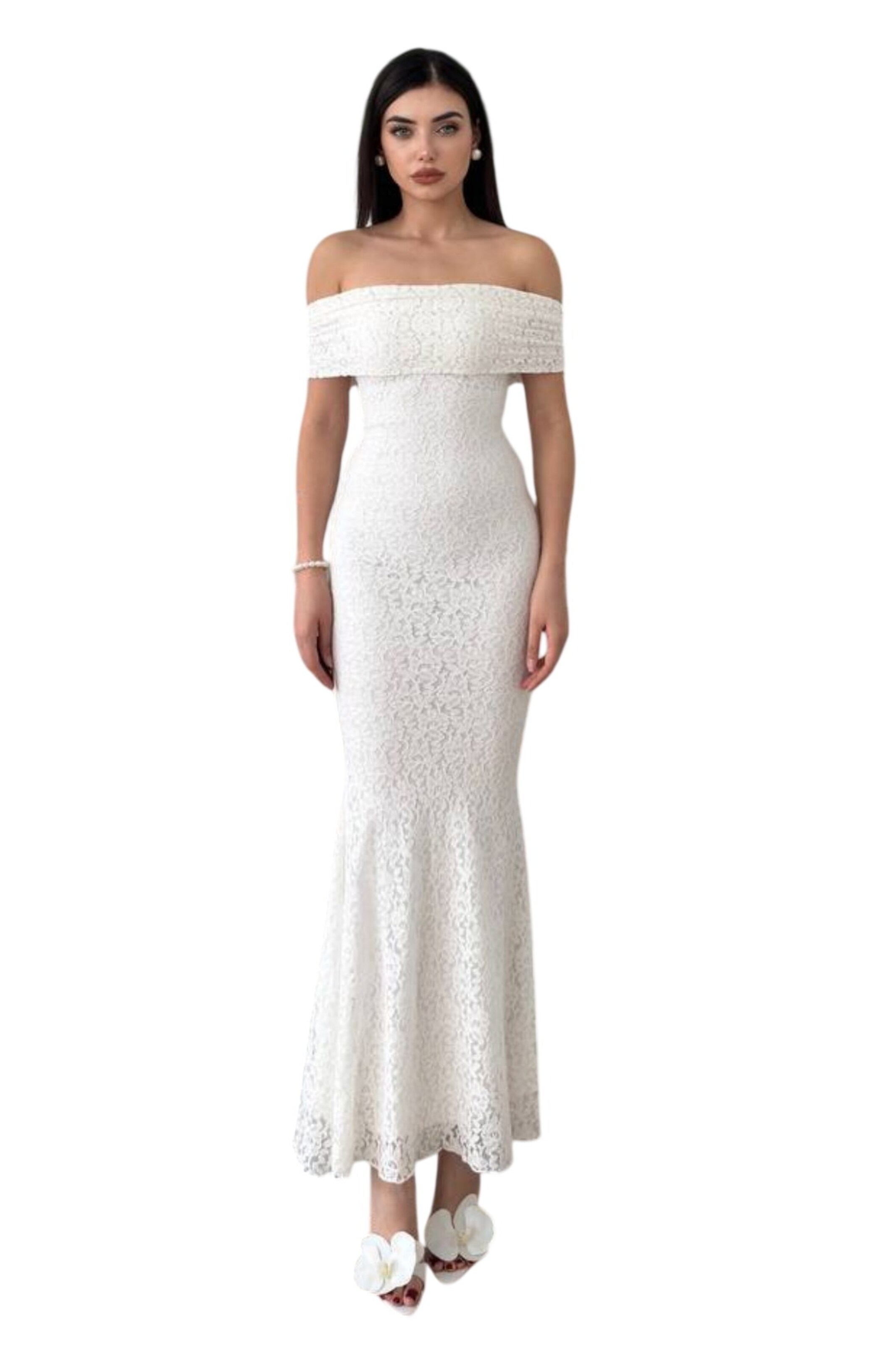 WOMAN VISION Kleid in Weiß: Vorderseite