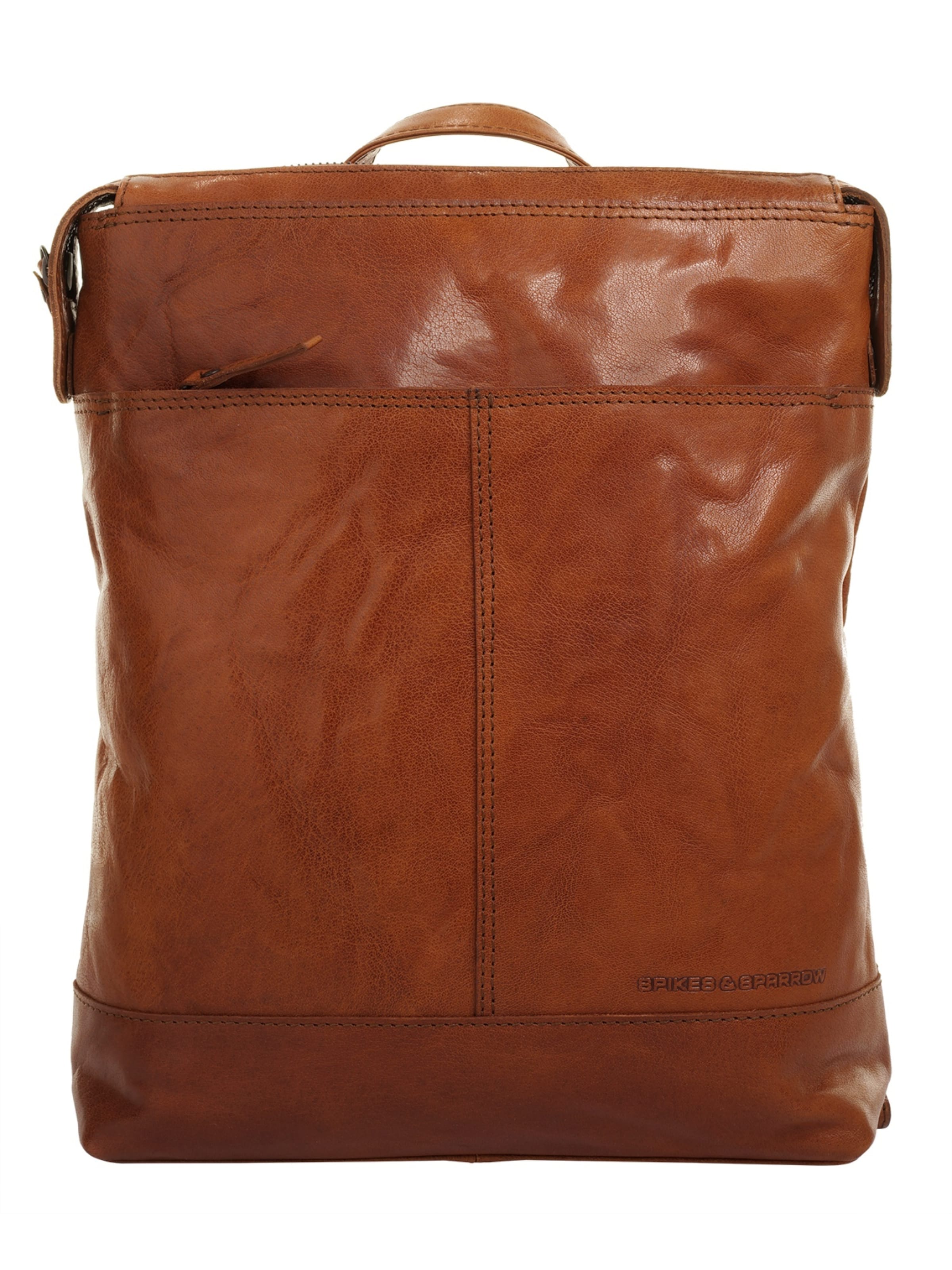 Spikes & Sparrow Backpack in Brown: front