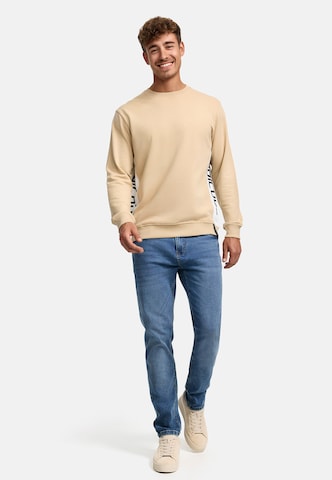 INDICODE JEANS Sweatshirt 'Nilon' in Beige