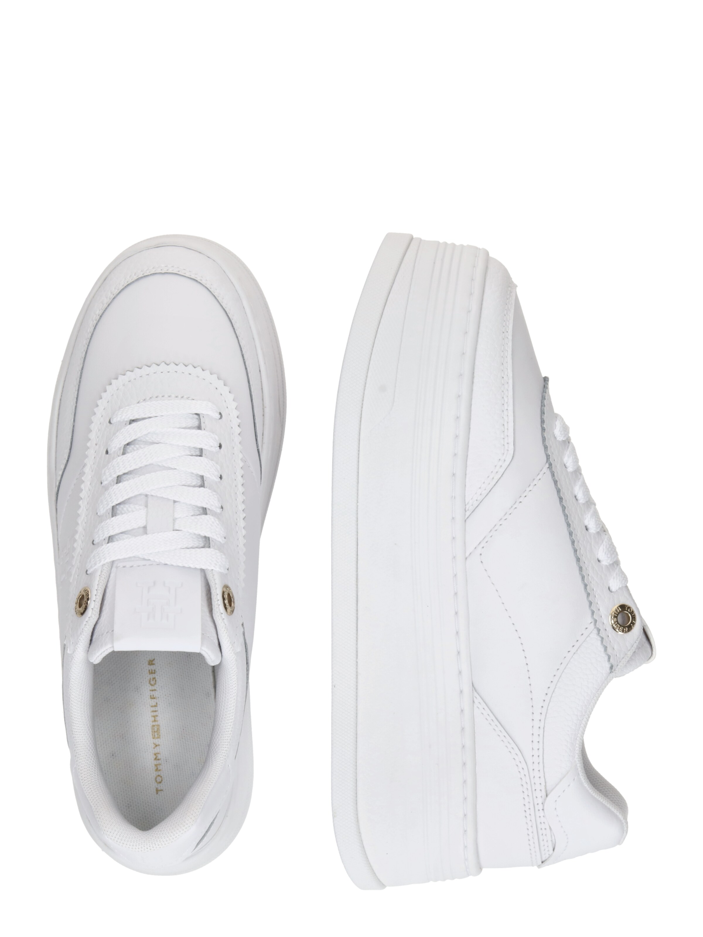 TOMMY HILFIGER Sneakers laag 'Lux Court' in Wit