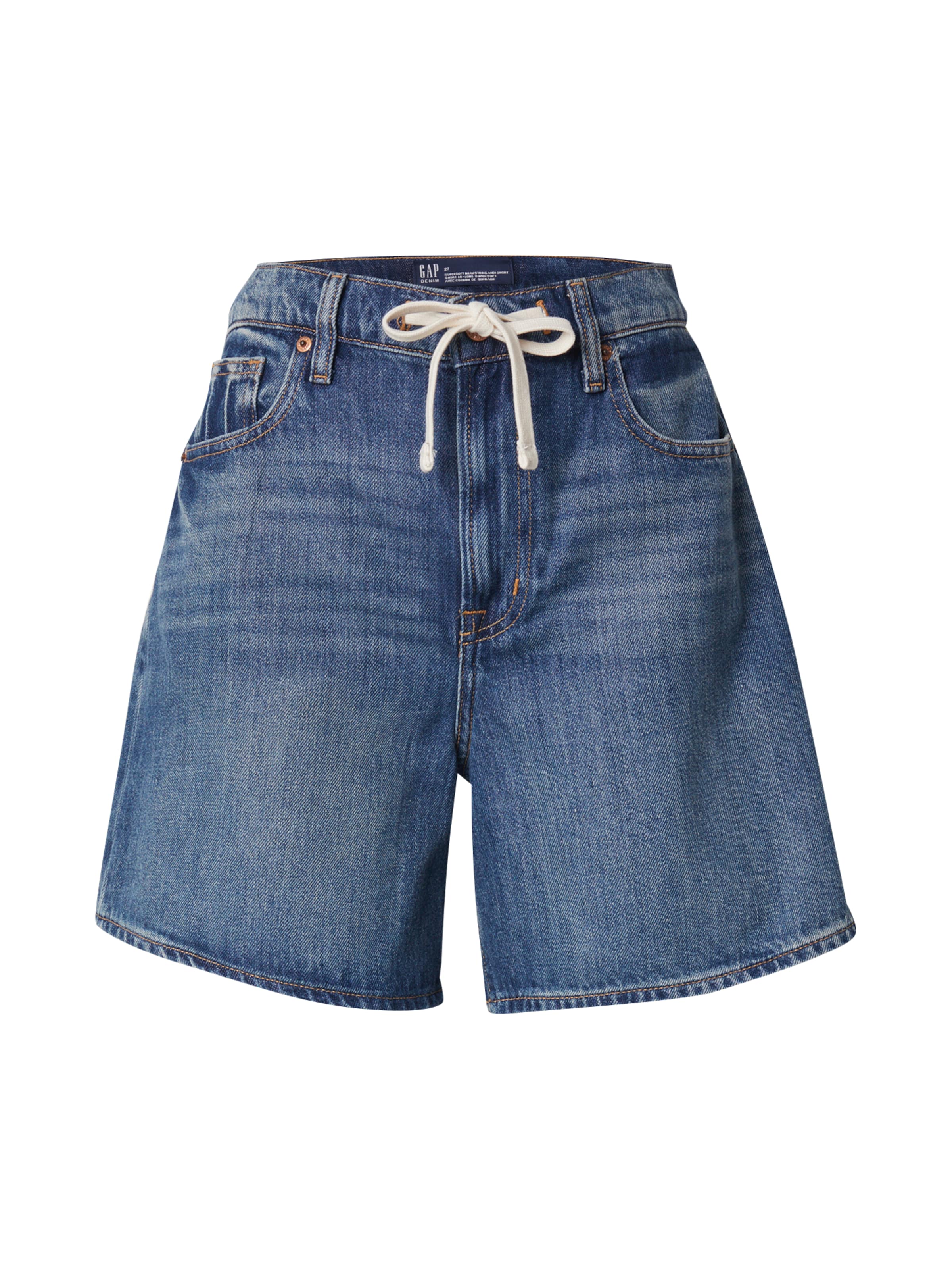 Wide leg Jeans de la GAP pe albastru: față