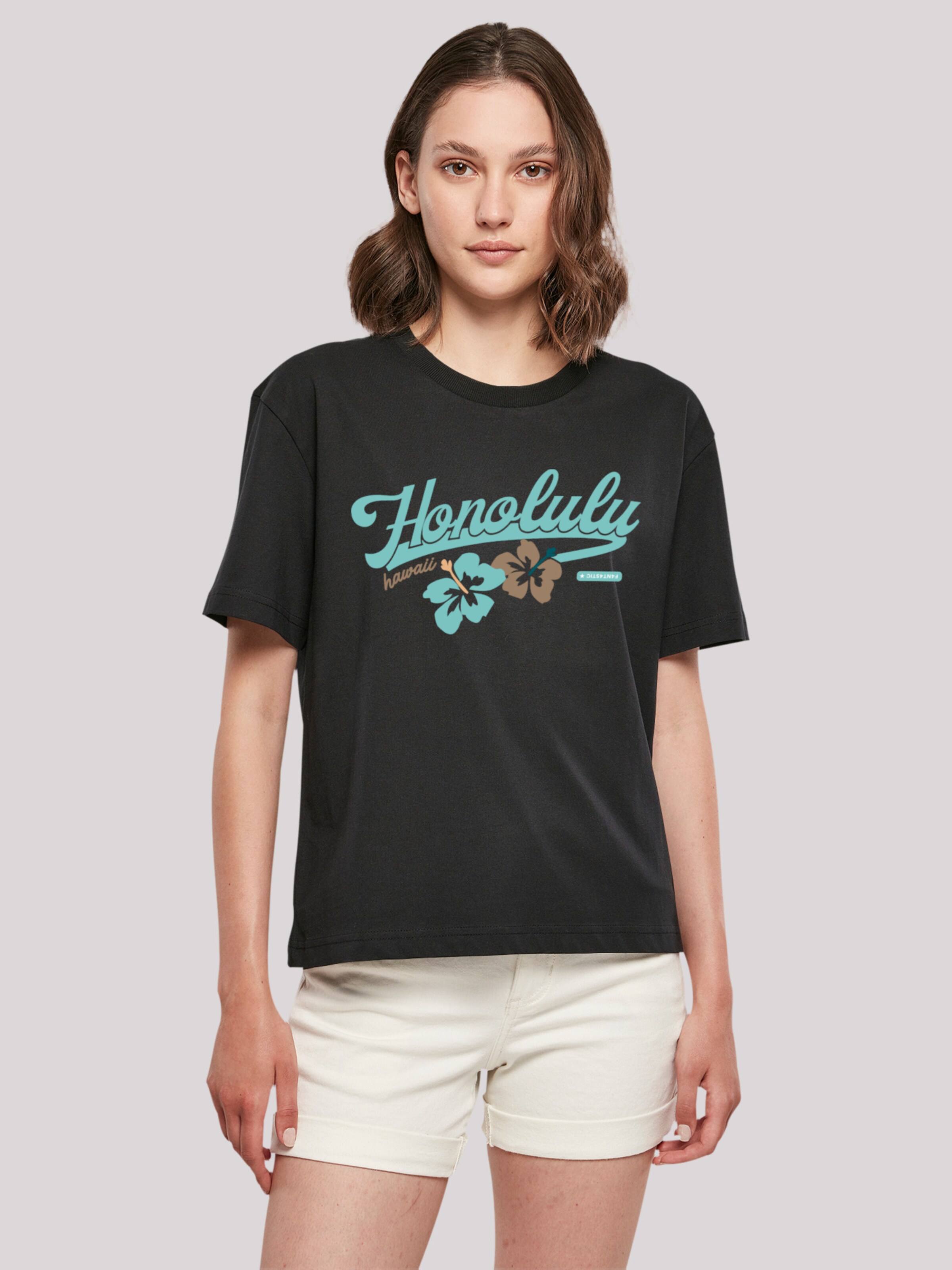 in F4NT4STIC ABOUT | \'Honolulu\' Black Shirt YOU
