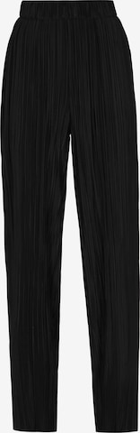 melns IZIA Vaļīgs piegriezums Bikses: no priekšpuses