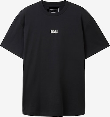 TOM TAILOR DENIM T-Shirt in Schwarz: predná strana