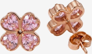 PURELEI - Pendientes 'Rosa Cuore' en oro: frente
