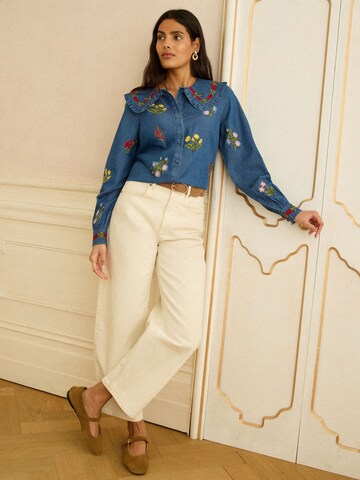 love & roses Bluse in Blau