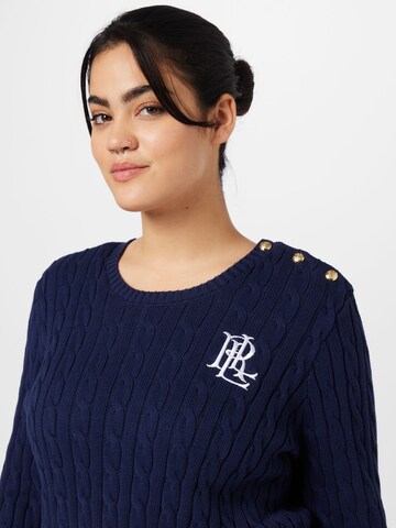 Lauren Ralph Lauren Plus Sweater 'MONTIVA' in Blue