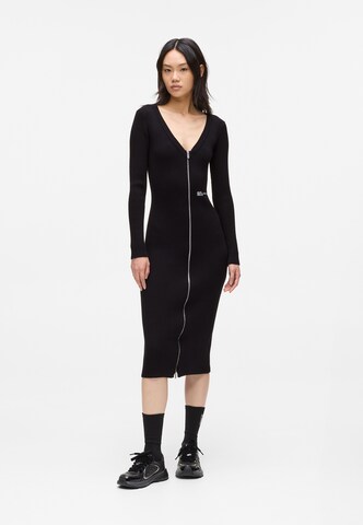 KARL LAGERFELD JEANSPletena haljina - crna boja: prednji dio