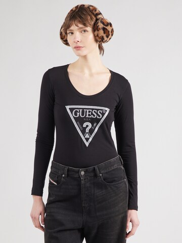 GUESS Shirt in Zwart: voorkant