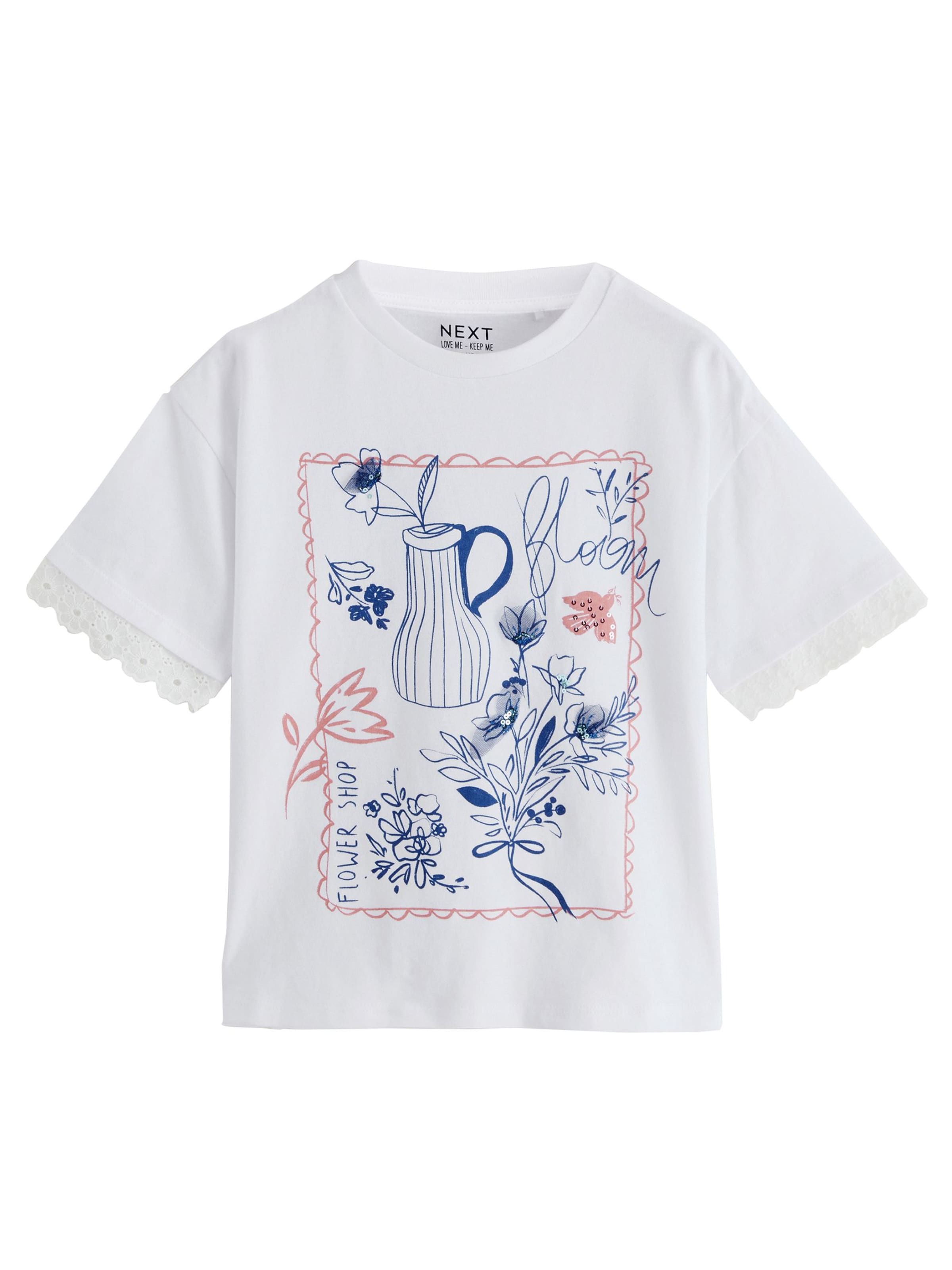 Next Футболка в Белый: спереди
