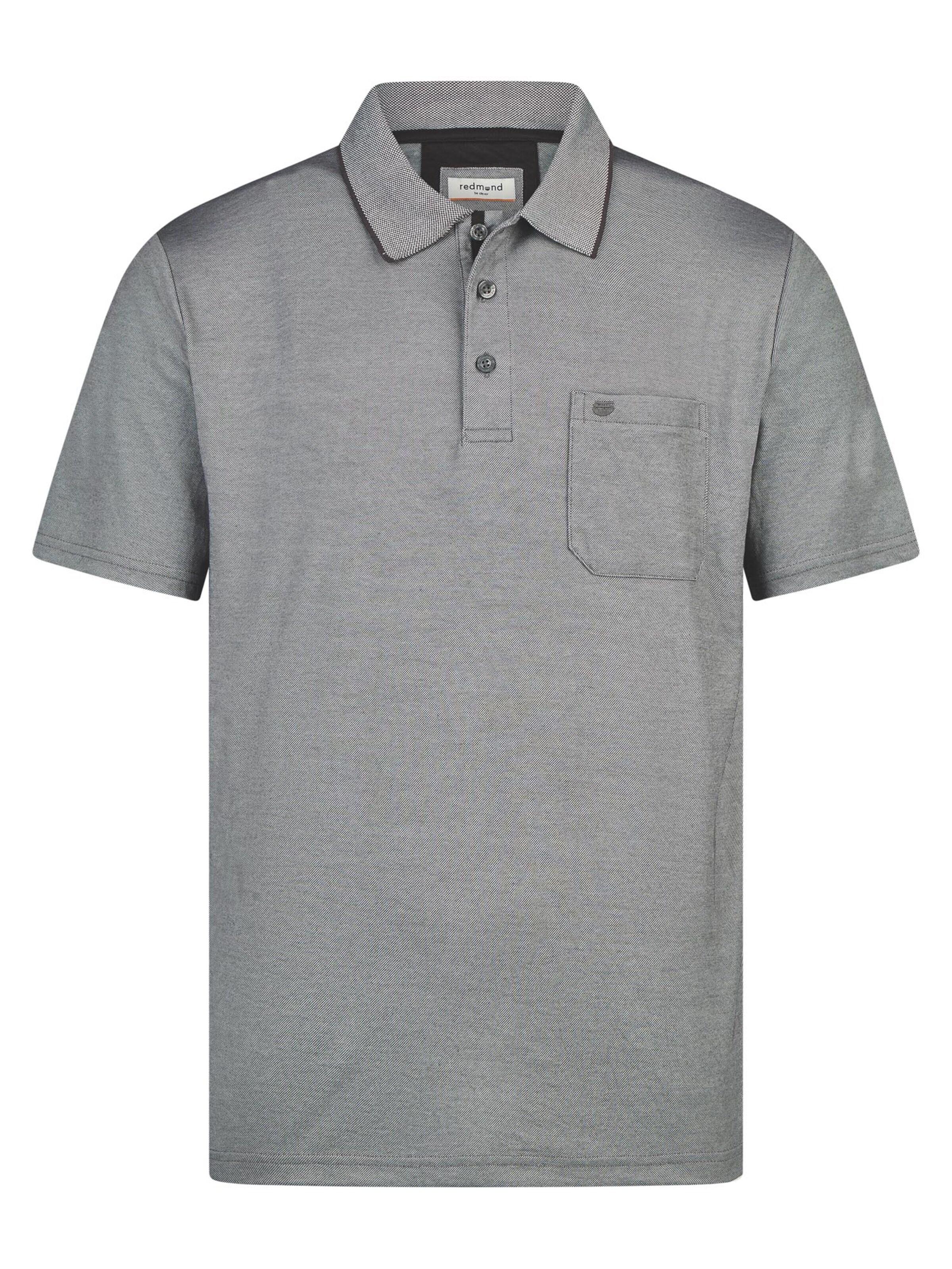 redmond Shirt 'Basic'‌‌‌‌‌ in Grau: Vorderseite