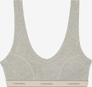 Calvin Klein Bustier BH 'Heritage Cotton Stretch' in Grau: Vorderseite