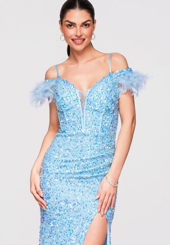 Ombre Avondjurk in Blauw