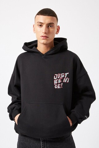 Dr. Denim Sweatshirt 'Alec' in Schwarz: Vorderseite