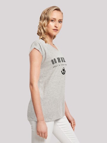 F4NT4STIC T-Shirt 'Go North Knut & Jan Hamburg' in Grau