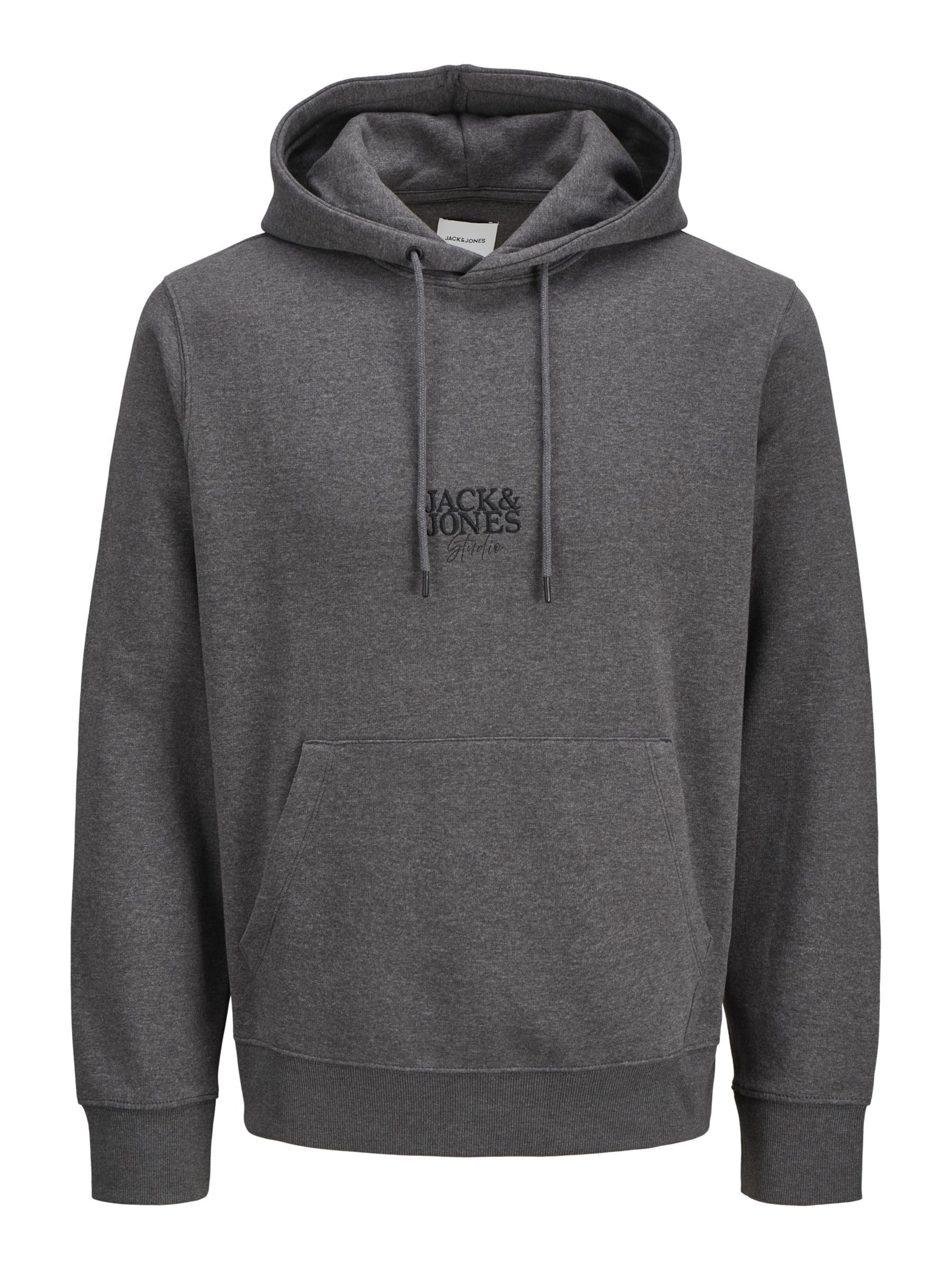JACK & JONES Sweatshirt in Grijs: voorkant