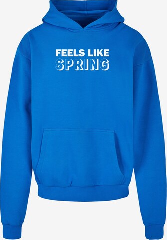 Felpa 'Spring - Feels Like' di Merchcode in blu: frontale