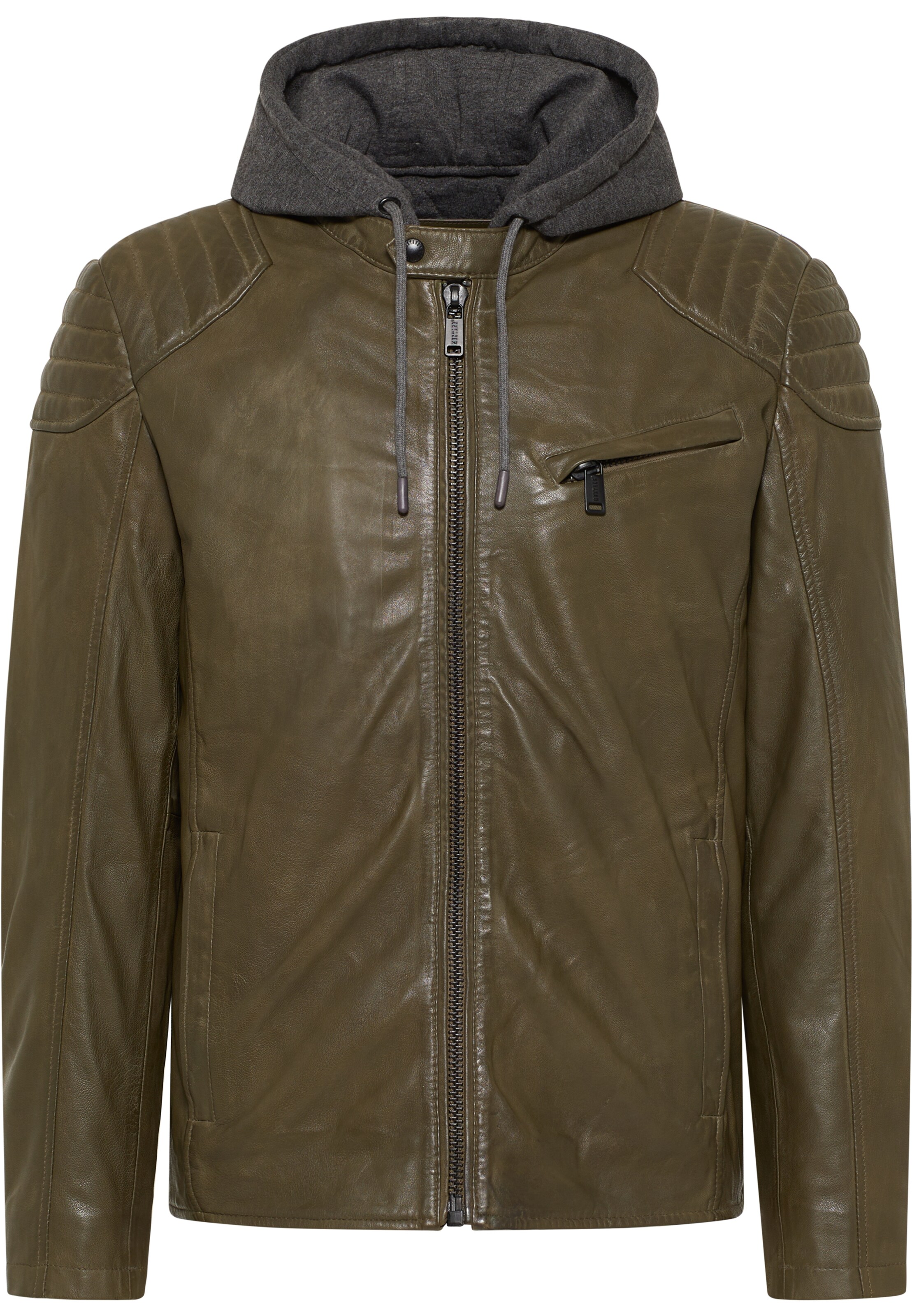 MUSTANG Tussenjas in Groen: voorkant