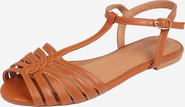 ABOUT YOU Strap sandal 'Felicia' in Brown: front
