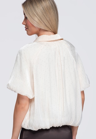 Ombre Blouse in Beige