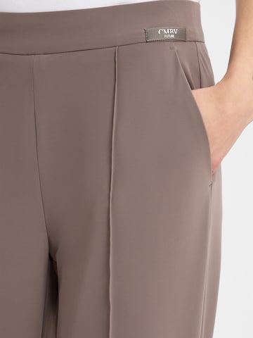 Cambio Loose fit Trousers 'Ava' in Beige