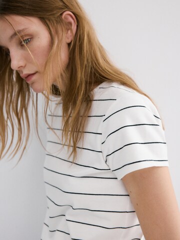 MANGO Póló 'ANCLA' - fehér