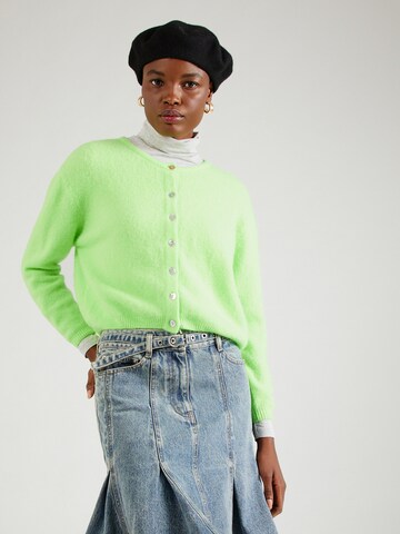 Cardigan 'VITOW' AMERICAN VINTAGE en vert : devant