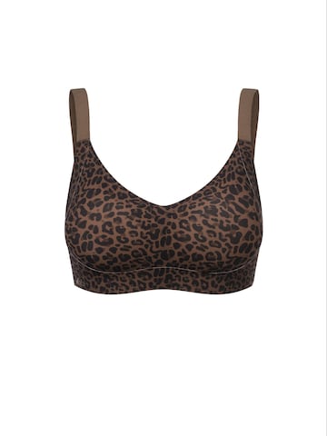 cfab Push-up BH 'Seamless Compact Push-Up BH' in Bruin: voorkant