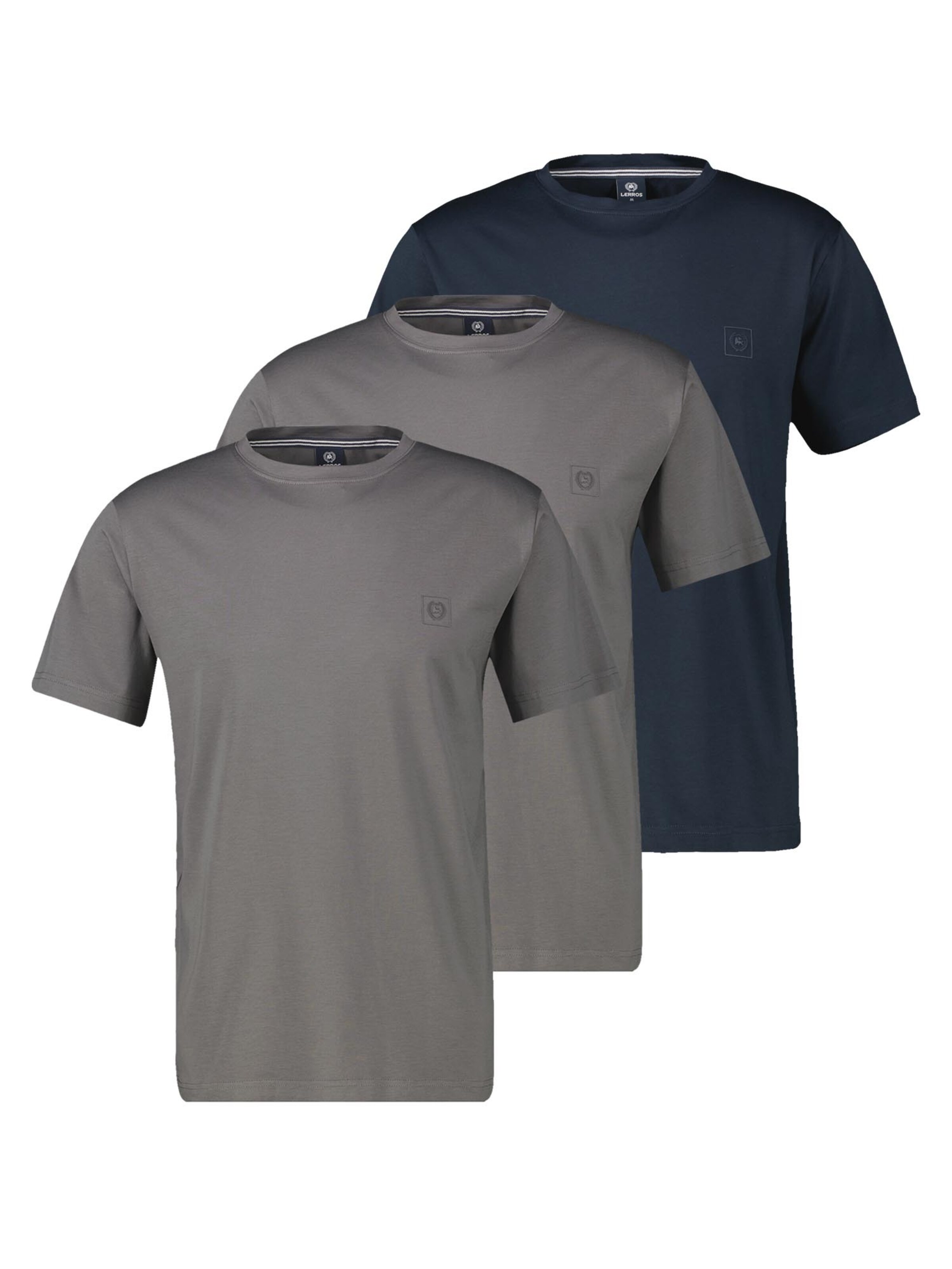 LERROS Shirt 'Basic' in Blauw: voorkant
