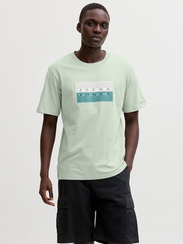 T-Shirt JACK & JONES en vert : devant