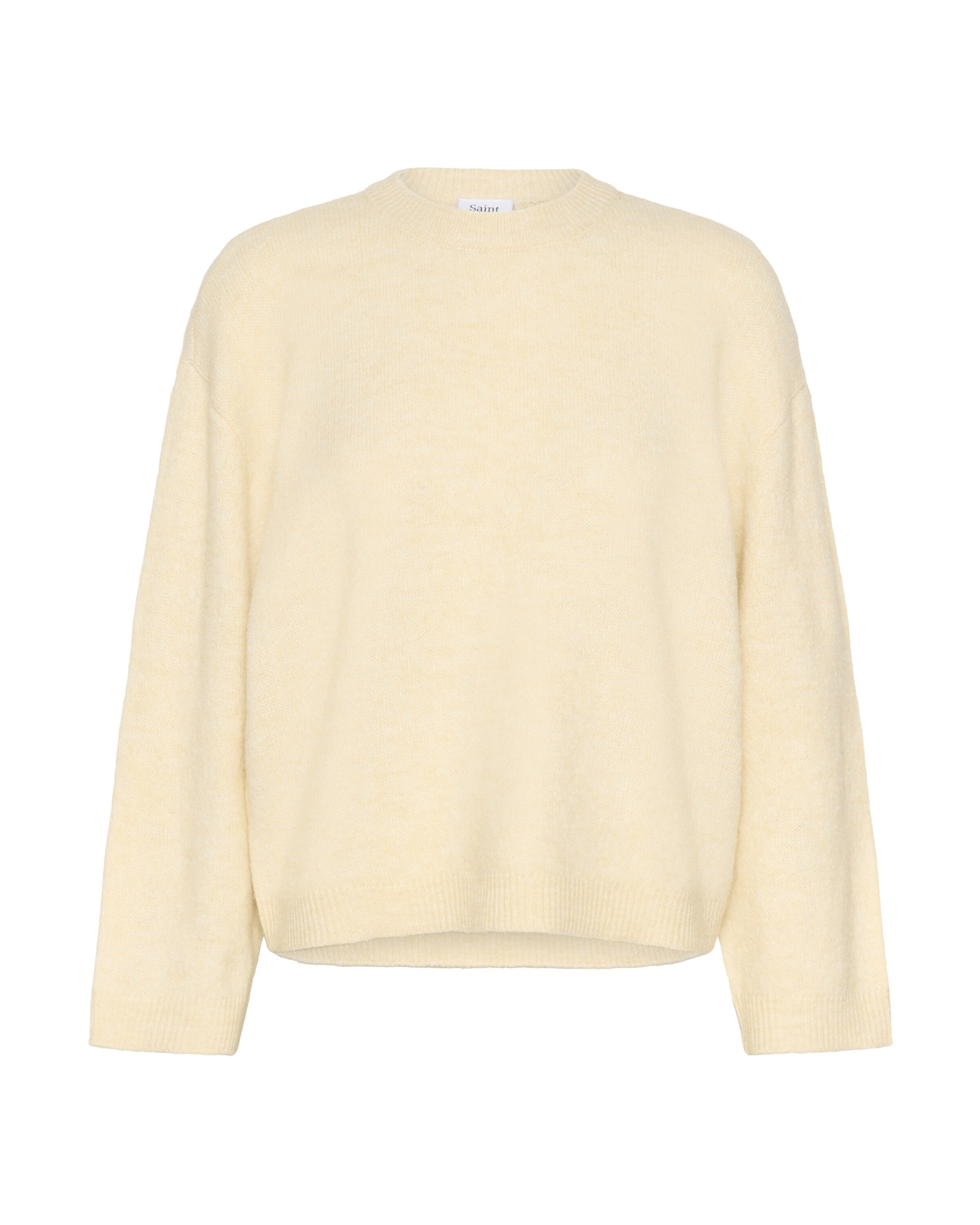 SAINT TROPEZ Trui 'LarnaSZ' in Geel: voorkant