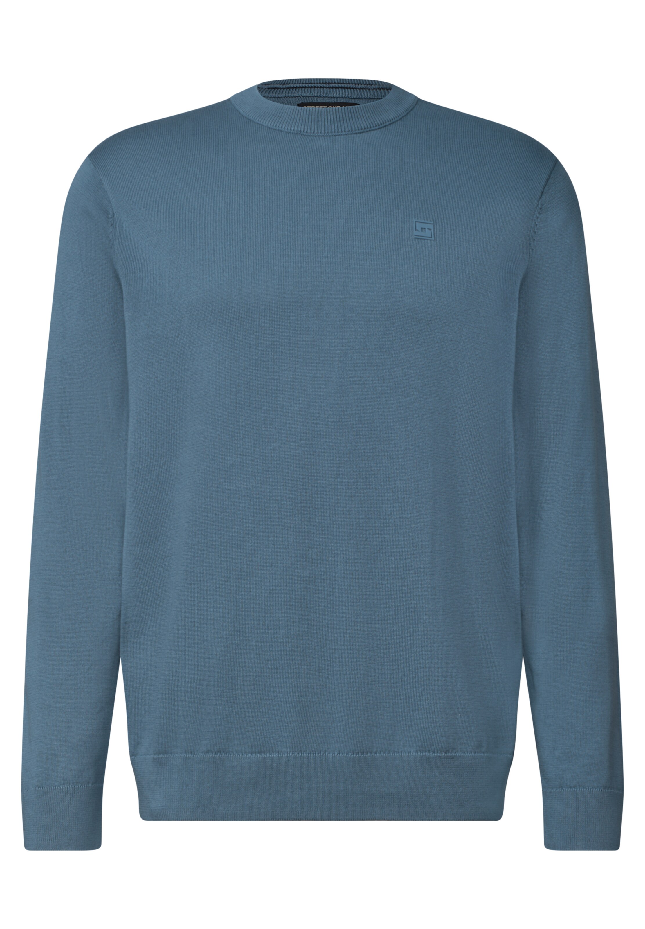 Street One MEN Pullover in Blau: Vorderseite