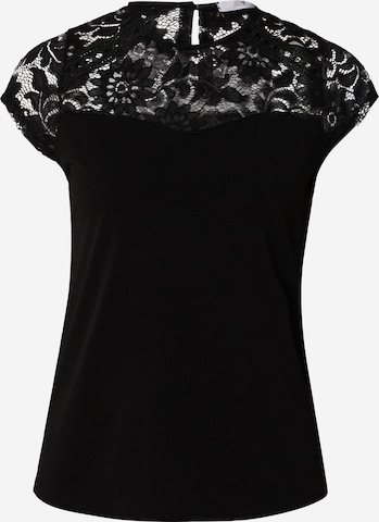 Hailys - Blusa 'Si44si' en negro: frente