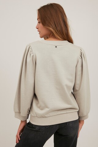 PULZ Jeans Sweatshirt 'PZSOFIA' in Beige