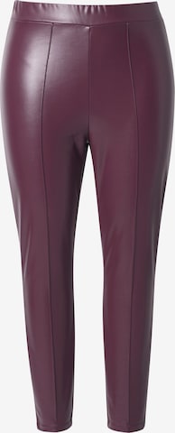 Leggings Ulla Popken en violet : devant