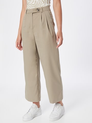 Aware Loose fit Pleat-Front Pants 'VIVIANA' in Grey: front