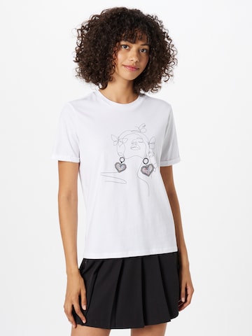 PIECES - Camiseta 'KARINA' en blanco: frente