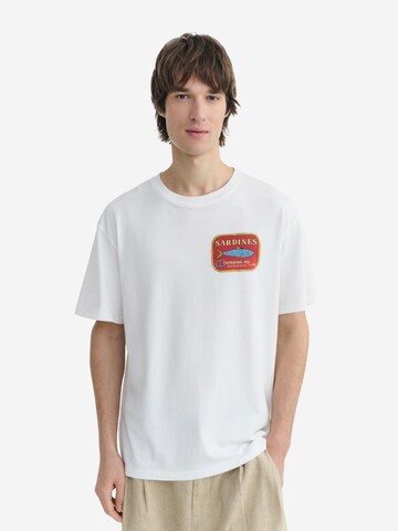 Thinking MU T-Shirt 'Aaron' in Weiß: Vorderseite