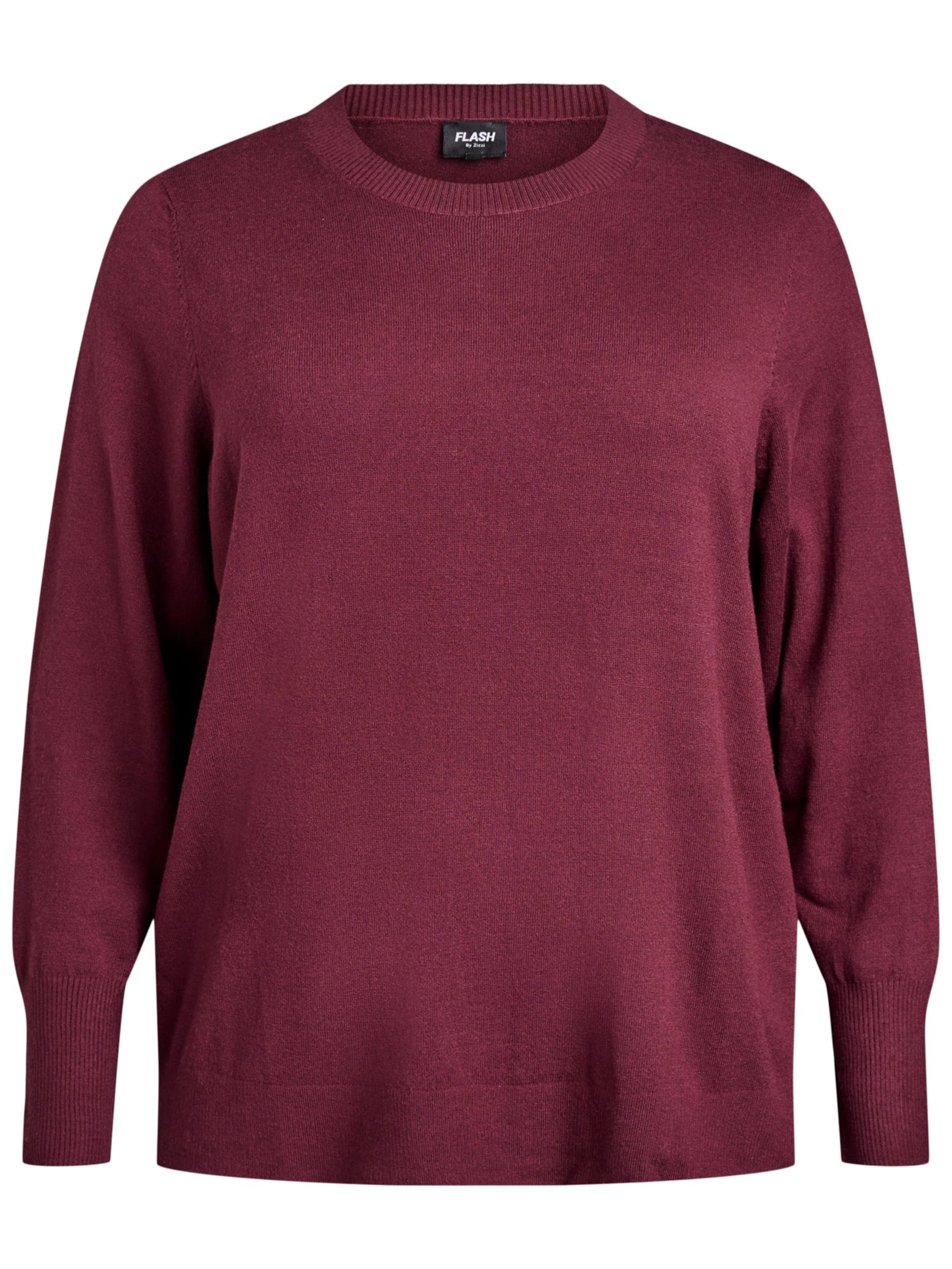 Zizzi Свитер 'Noma' в Красный: спереди