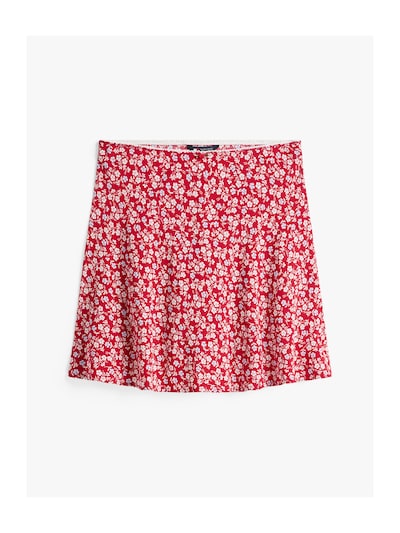 Tommy Jeans Jupe en bleu pastel / rouge feu / blanc, Vue avec produit