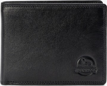 Farmhood Wallet 'Memphis' in Black: front