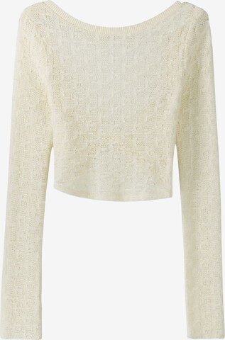 Bershka Trui in Beige: voorkant