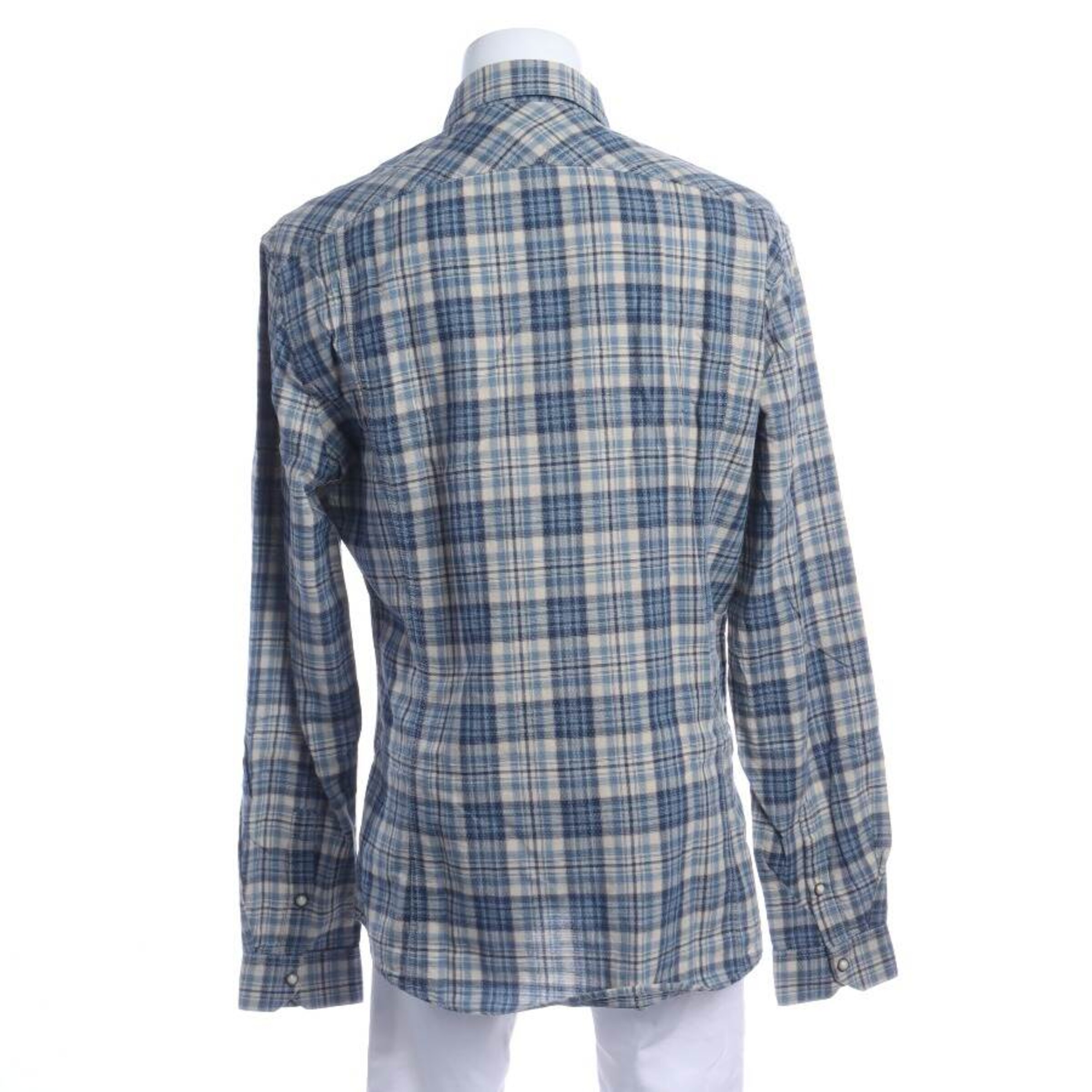 DRYKORN Button Up Shirt in L in Blue