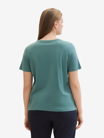 Tom Tailor Women + T-shirt i grön