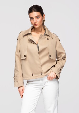 Ombre Tussenjas 'OW-JANP-0120' in Beige: voorkant
