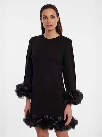 Robe ' Engy ' Ana Alcazar en noir : devant