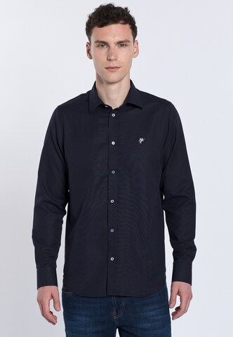 Coupe regular Chemise 'RODRIGO' DENIM CULTURE en bleu : devant