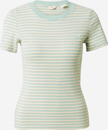 LEVI'S ® Shirt 'SS Rib Baby Tee' in Green: front